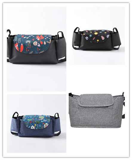 Multifunctional Stroller Organizer Bag with Cup Holder
