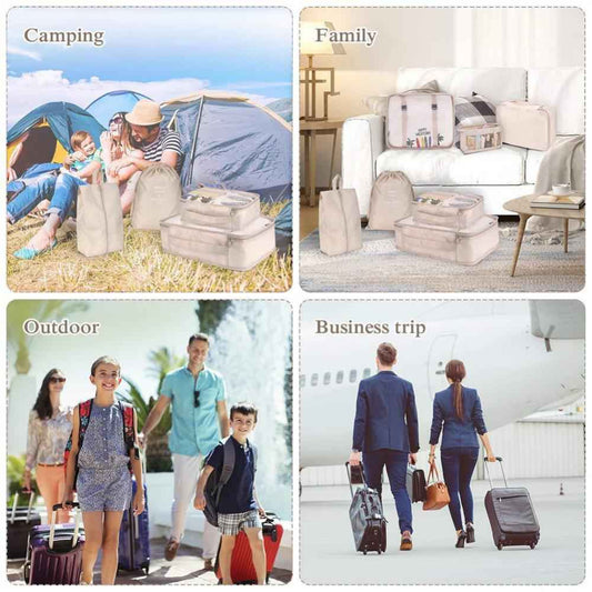 8-Piece Travel Packing Cube Organizer Set
