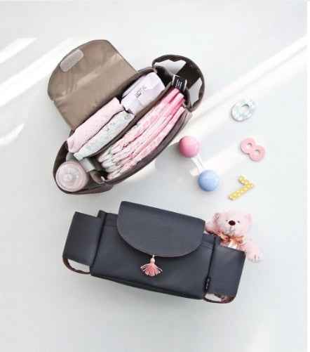 Multifunctional Stroller Organizer Bag with Cup Holder