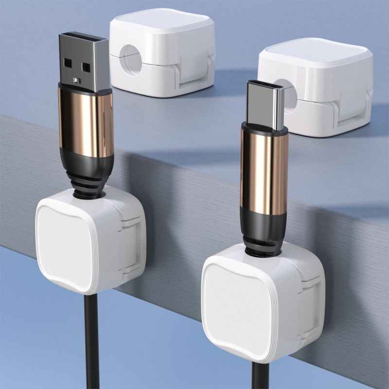 Magnetic Under-Desk Cable Organizer