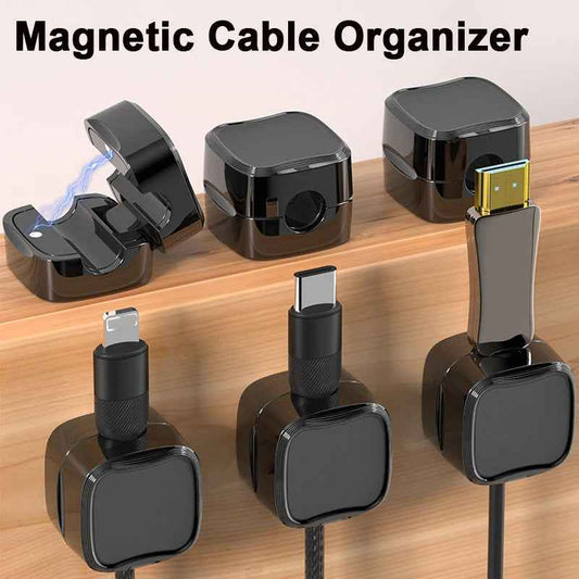 Magnetic Under-Desk Cable Organizer