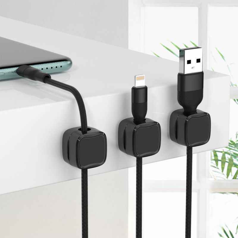 Magnetic Under-Desk Cable Organizer