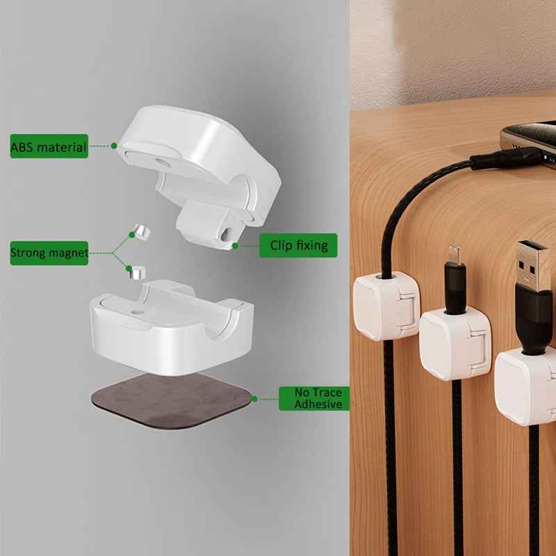 Magnetic Under-Desk Cable Organizer
